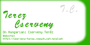 terez cserveny business card