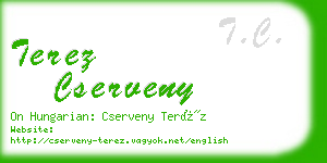 terez cserveny business card